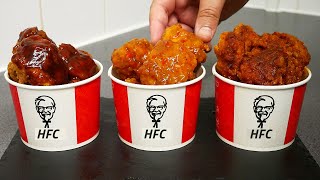 KFC FRIED CHICKEN BITES | WITH 3 SAUCES