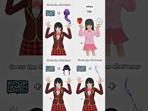Color Mixing Trend • Guess the Characters Compilation ❤️ #sakuraschoolsimulator #shorts #trending