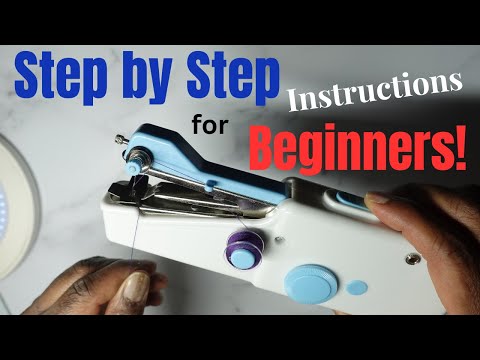 How to Operate Handheld Sewing Machine | Tutorial with Close-Ups!