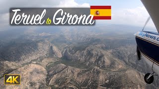 Flying to the Costa Brava, Spain 🇪🇸 from Teruel to Girona