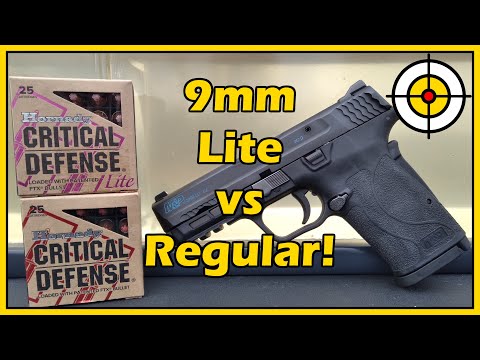 9mm Critical Defense Lite vs Regular Ballistic Gel Test. How Much Difference is There?
