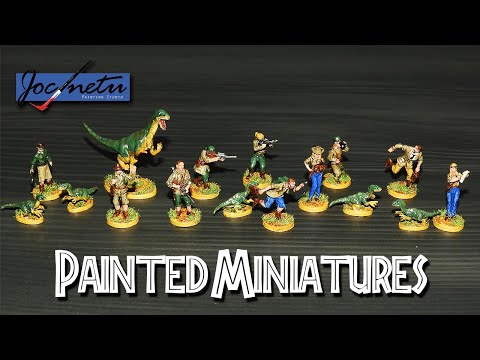 Raptor board game painted miniatures