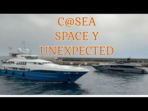 Departure of C@SEA Superyacht by RIVA -  plus SPACE Y &  UNEXPECTED Superyachts Spotted in Monaco