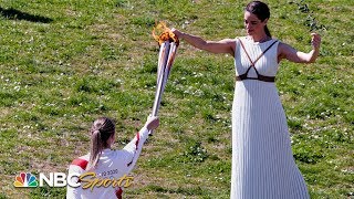 Olympic Flame lit in Olympia, beginning torch relay for Tokyo Games | NBC Sports