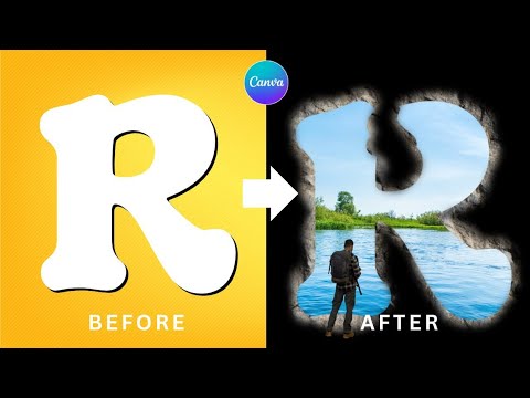 How to Create Funky Pattern Typography in Canva Each Letter a Different Design
