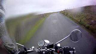 preview picture of video 'Triumph Bonneville Vlog and a Fell Mountain Road'