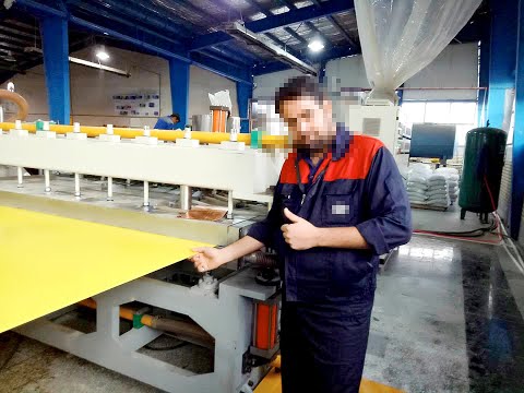 Pp hollow sheet extrusion machine