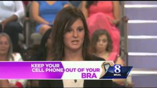 Dr  Oz  guest  21 yr old Tiffany Frantz cell phone caused her breast cancer