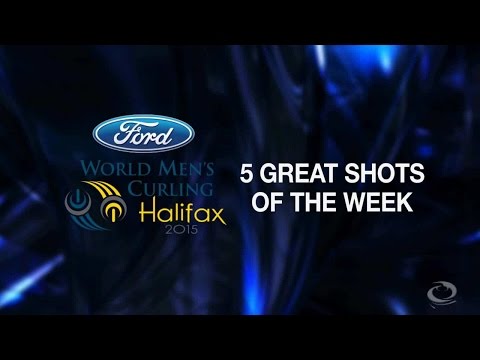 CURLING: World Men's Chp 2015 -  Five Great Shots