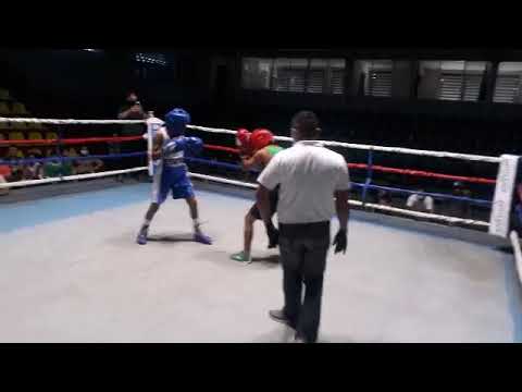 Omar Centeno vs Cristhian Perez, gimnasio Nicarao. Miercoles 16 de Diciembre de 2020.