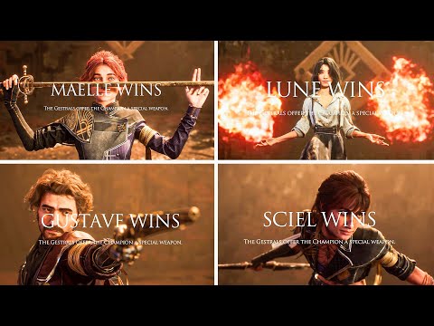 Clair Obscur: Expedition 33 - All Character Tournament Win Animations