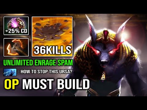 This is a MUST Build on Infinite Ursa Enrage +1052 GPM Brutal 1v5 Tank Carry Octarine Dota 2