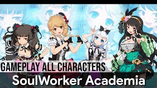 Геймплей мобильной MMORPG Soul Worker Academia с ЗБТ