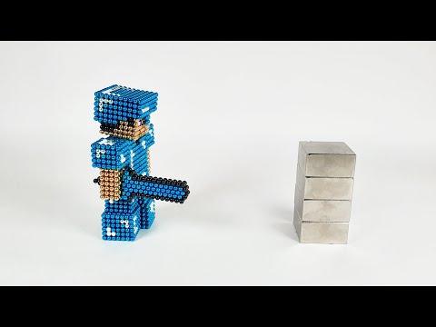 Minecraft Diamond Steve VS Monster Magnets