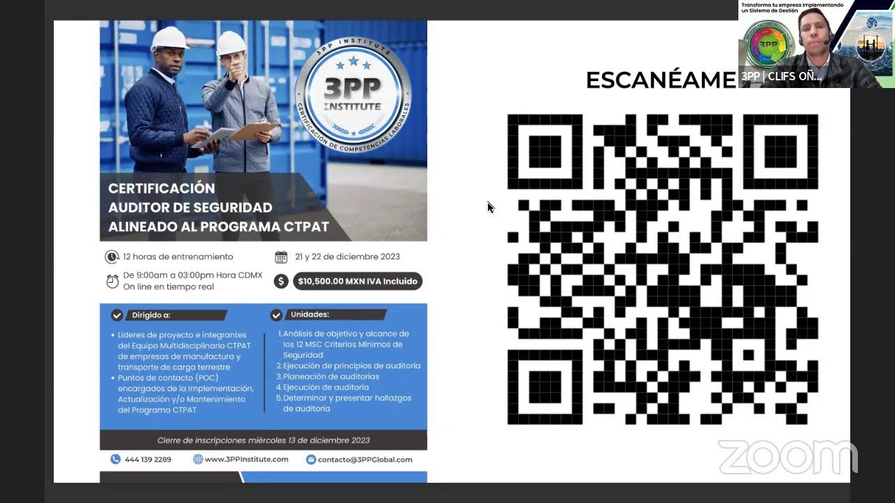 ¿Cómo certificarme como auditor de seguridad alineado al programa CTPAT?