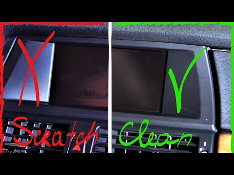 How to remove scratches from the LCD SCREEN Car Stereo with Polish bmw diy