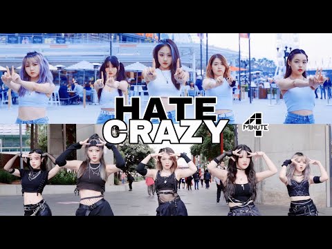 [KPOP IN PUBLIC] 4MINUTE (포미닛) - 'HATE 싫어 + CRAZY 미쳐' | Dance Cover by The Bluebloods Sydney