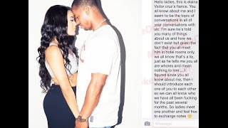 Victor Cruz Fiance Sends &quot;Meet and Greet&quot; Text Message to All his Side Chicks!