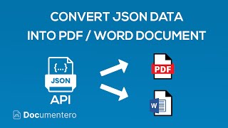 Generate Word / PDF Documents using JSON API