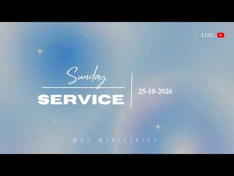 Sunday Stream ||MPS Ministries