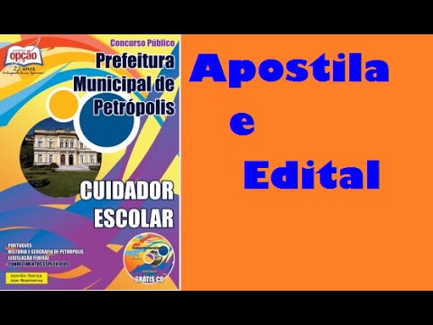 Apostila Cuidador Escolar Concurso Prefeitura de Petrópolis 2015