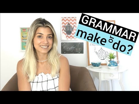 DO vs MAKE | Grammar | Eng