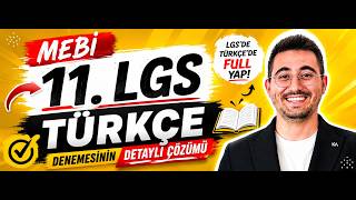 MEBİ LGS 11. Denemesinden Türkçe Soruları ve çözümleri | LGS 2026 Türk
