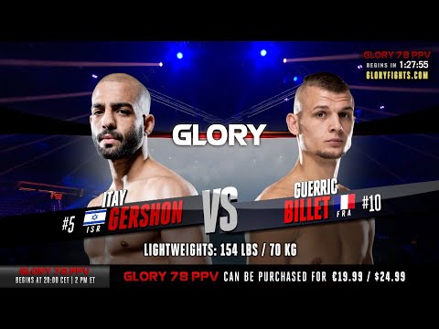 GLORY 78: Itay Gershon v Guerric Billet