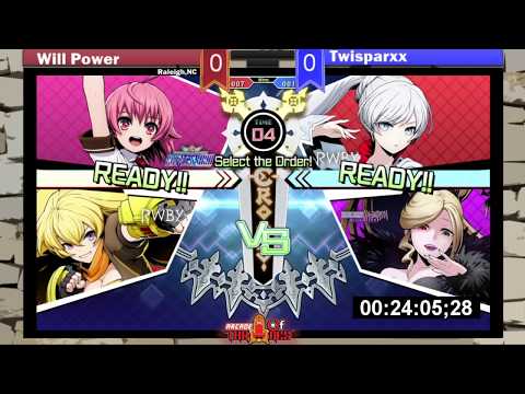 Will Power (Heart/Yang) vs TwiSparxx (Weiss/Hilda) - BBTag Winners Semis - ToT7