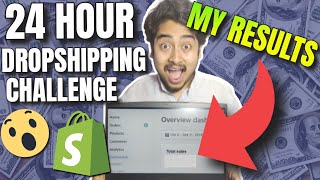 I Tried Shopify Dropshipping With NO MONEY For 1 Day! 24 Hour Shopify Dropshipping Challenge
