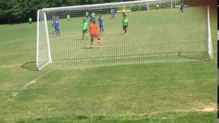Goalkeeper left out to dry