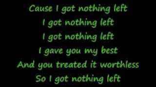 Celine Dion-I Got Nothin&#39; Left With Lyrics
