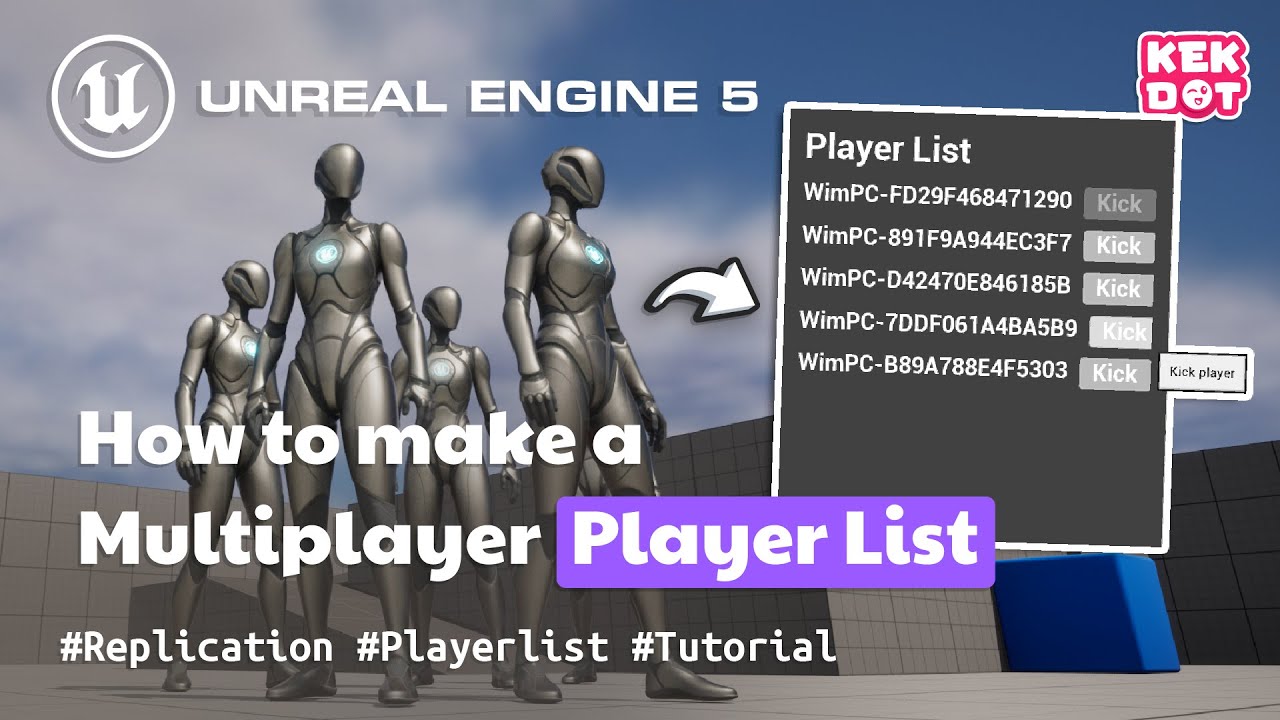How to make a Multiplayer Player List | Blueprint Replication Tutorial | Unreal Engine 5