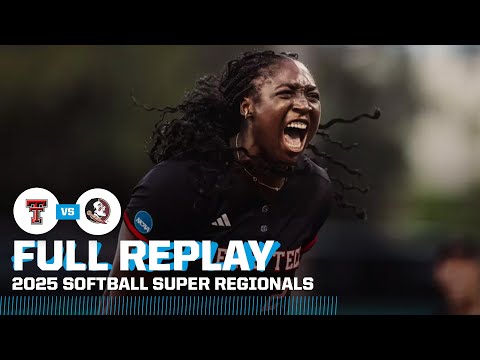 Texas Tech vs. Florida State: 2025 NCAA softball super regionals Game 1 | FULL REPLAY