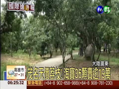 茂名天價荔枝! 淘寶36顆賣逾19萬