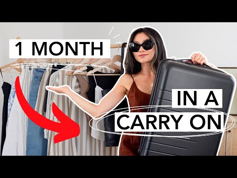 How I ALWAYS Travel CARRY ON ONLY ✈️ Minimalist ...