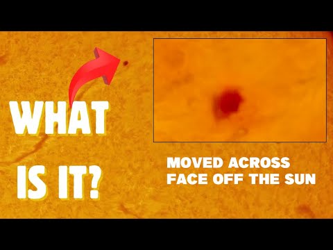 What Is That Strange Dot Moving Across The Sun?