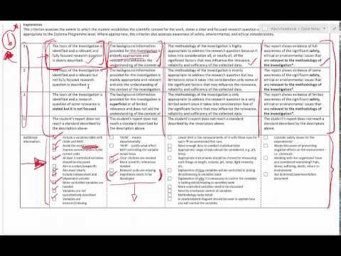 Exploration - Lab Report and IA Criteria (IB Bio) (2015)