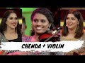 VIOLIN CHENDA LIVE FUSION AMRITA TV RED CARPET SHOW APARNA BABU