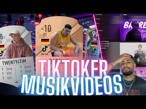 MUSIK-VIDEOS von TIKTOKER (FIFA Ratings+ Reaction) 🔥📷