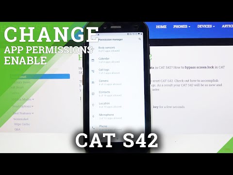 How to Manage Apps Permissions in Cat S42 - Access Permission Manager
