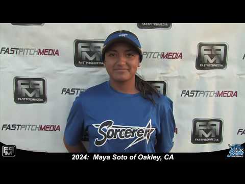 2024 Maya Soto Pitcher, Shortstop and Outfield Softball Skills Video - Sorcerer