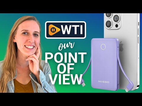 miisso 6000mah Ultra Slim Built in Cables Power Bank- purple - WTI product video review