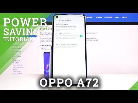 How to Turn On / Off Power Saving Mode in OPPO A72 – Extend Battery Life