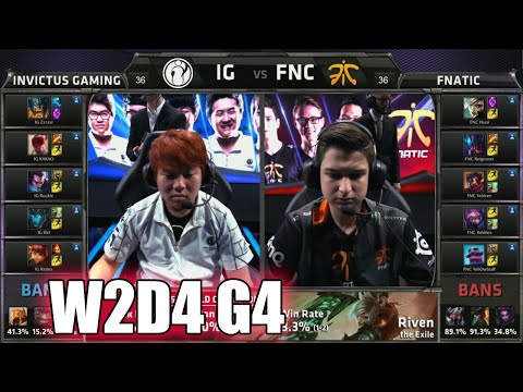 Fnatic vs Invictus Gaming | Week 2 Day 4 Group B LoL S5 World Championship 2015 | IG vs FNC G2