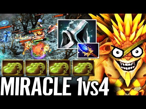 🔥 MIRACLE BristleBack MID 1vs4 - No TI Still Hard Work Eternal Shroud 50% LS META Dota 2 Pro Carry