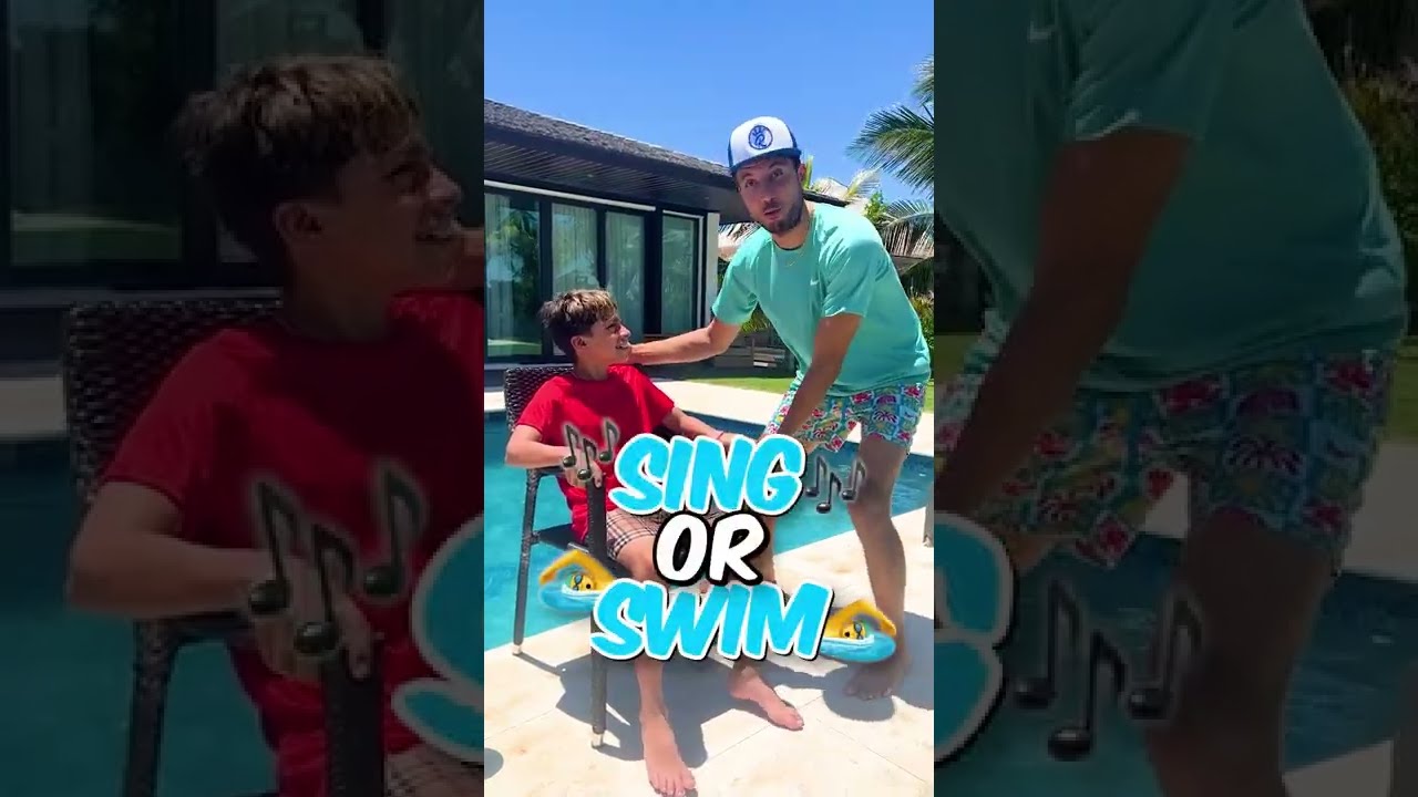 Watch video SING or SWIM! 😂💦 #shorts Now SING or SWIM! 😂💦 #shorts