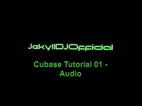 Cubase Beginners Tutorial 01 - Insert Audio