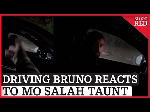 'Salah All The Way!' - Bruno Fernandes REACTS to Liverpool fans taunting him from their car!