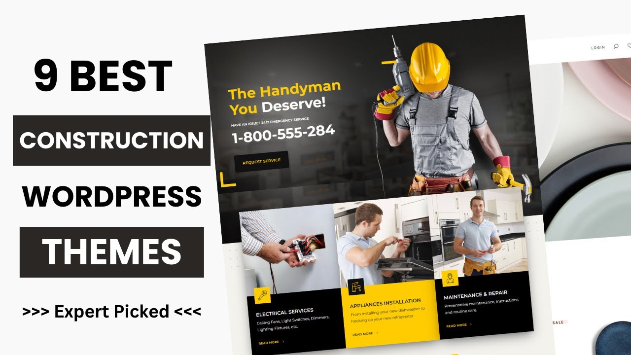 9 Best WordPress Themes for Construction Company 2025 | Builders WordPress Theme